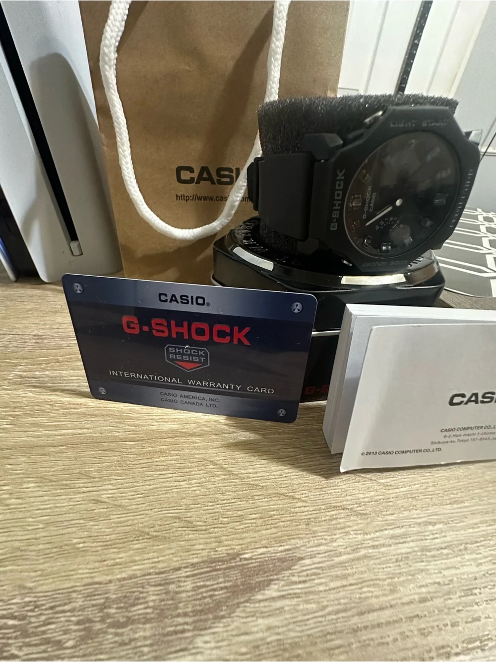 Casio G-Shock Black Watch with Red Accent